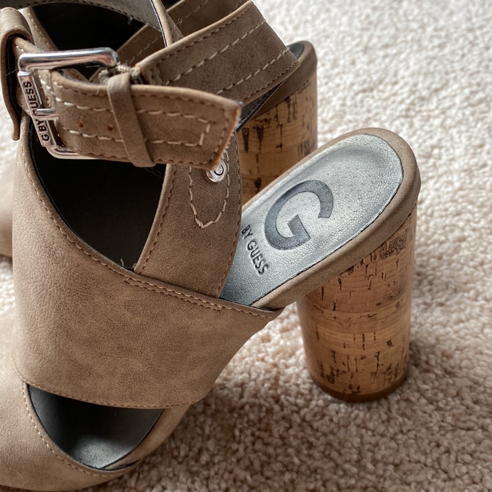 G By GUESS 4” cork Heel